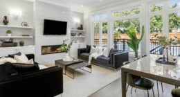 LUXURY SOUTH Oakville home for sale living area looking over pool